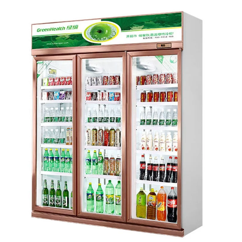 Brand new 2 glass door display cooler / used fridge/ beverage air commercial double door drink fridge