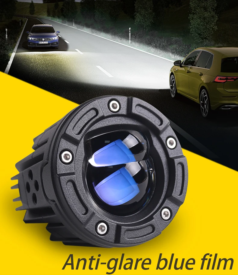 New S11 65W led spotlight projector lens high and low beam spotlight car motorcycle headlight waterproof light work lamp