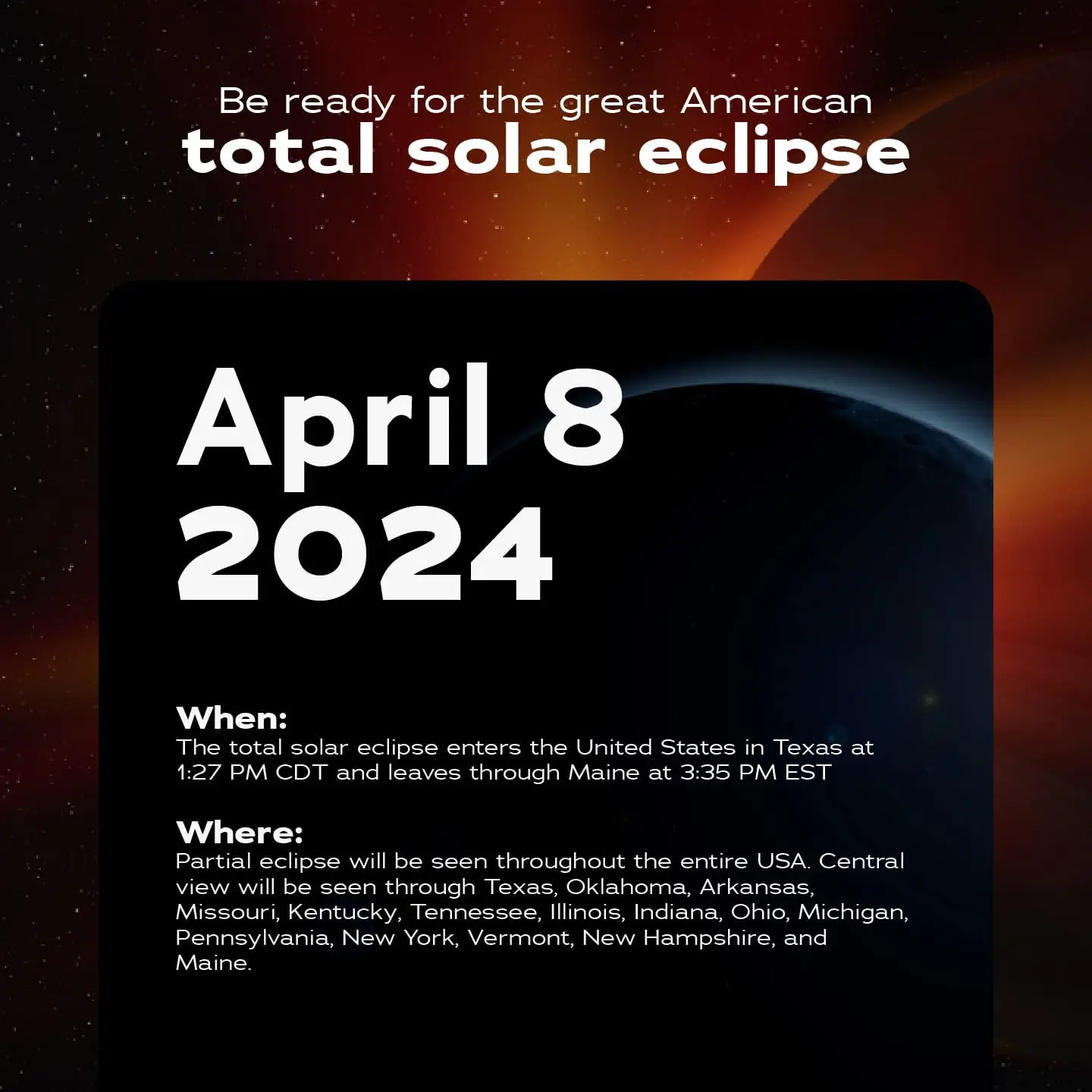 2023 2024 Wholesale Customized Design Solar Eclipse Glasses Viewing Paper Glasses for Adult and Children