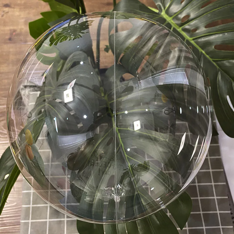 Hot Selling 10 18 24 36 Inch Stretchable Transparent Clear Round Plastic Bubble Bobo Balloon For Party Decoration ballons print