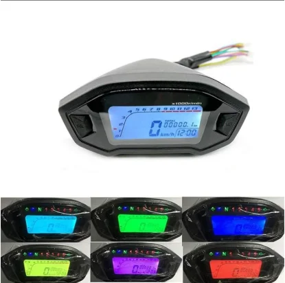 
Motorcycle Digital Odometer Speedometer Tachometer Meter 