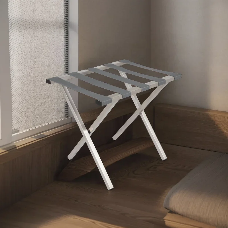 Wholesale Factory Stainless Steel Hotel Bedroom Furniture Luggage Rack Suitcase Baggage Stand