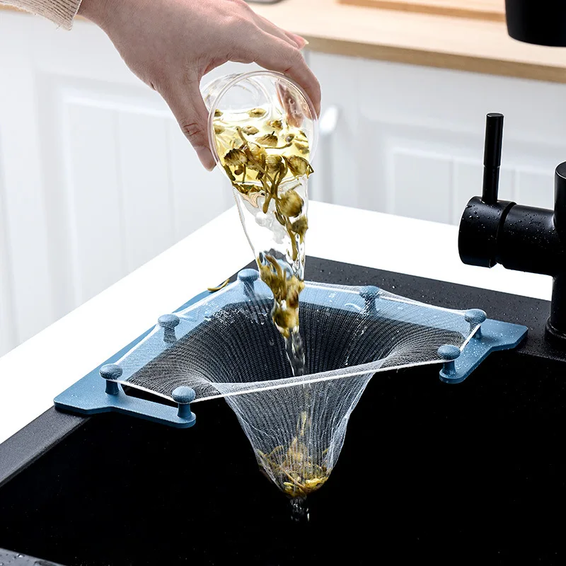 Стойка для кухонной раковины, сетка для слива в канализационную трубу с защитой от засоров, фильтр для выхода, сетка для слива, одноразовая портативная сливная корзина для кухонной раковины