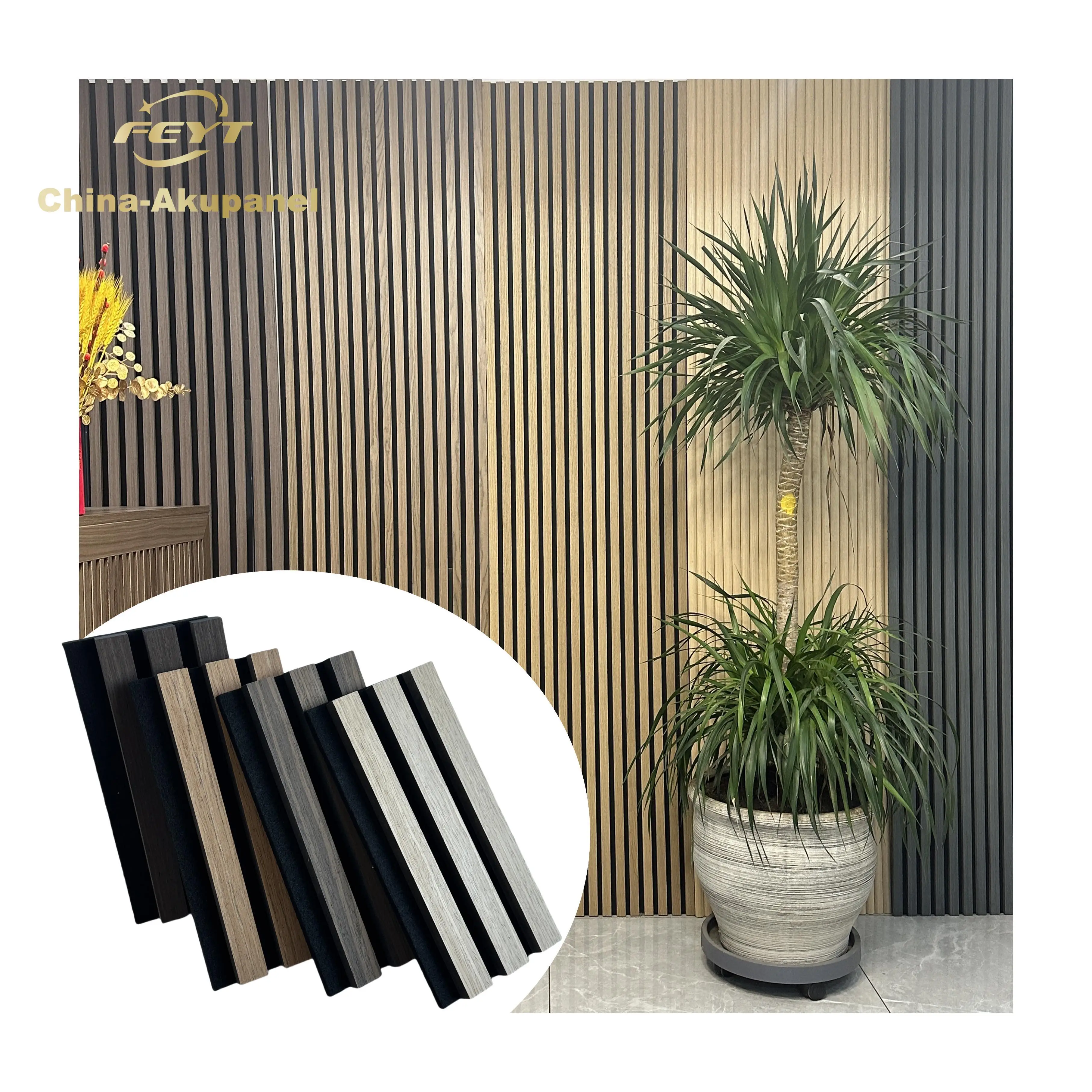 Easy to Install Ceiling Panels Wood Based Panels Machinery Wood Slats Acoustic Wall Panels