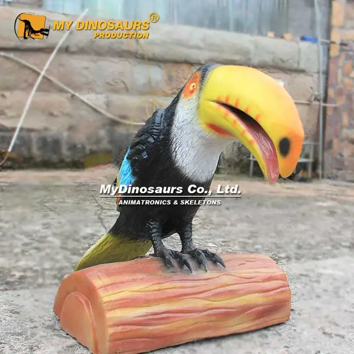 MyDino AA054 Life Size Animatronic Simulation Animal Real Size Bird Parrot