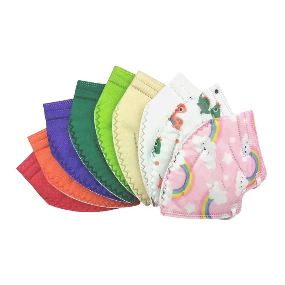 AnDum Foldable Colourful FFP2 high quality kids student disposable soft cartoon mouth civil child size printed pattern face mask
