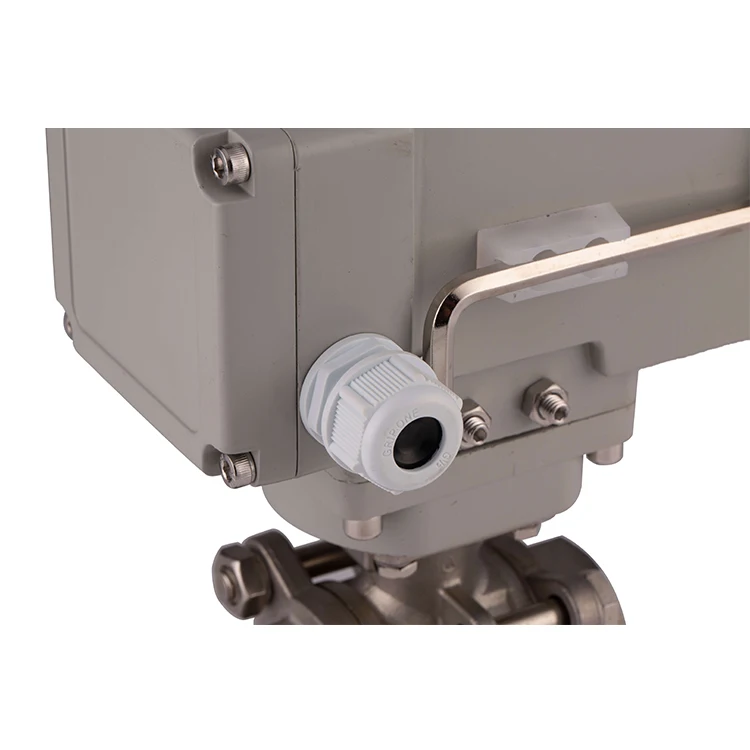 12V 24V DC 220V DN80/DN100 3 PCS Stainless Steel On Off Type 2 way Rotary Electric Actuator operated Motorized Ball Valve