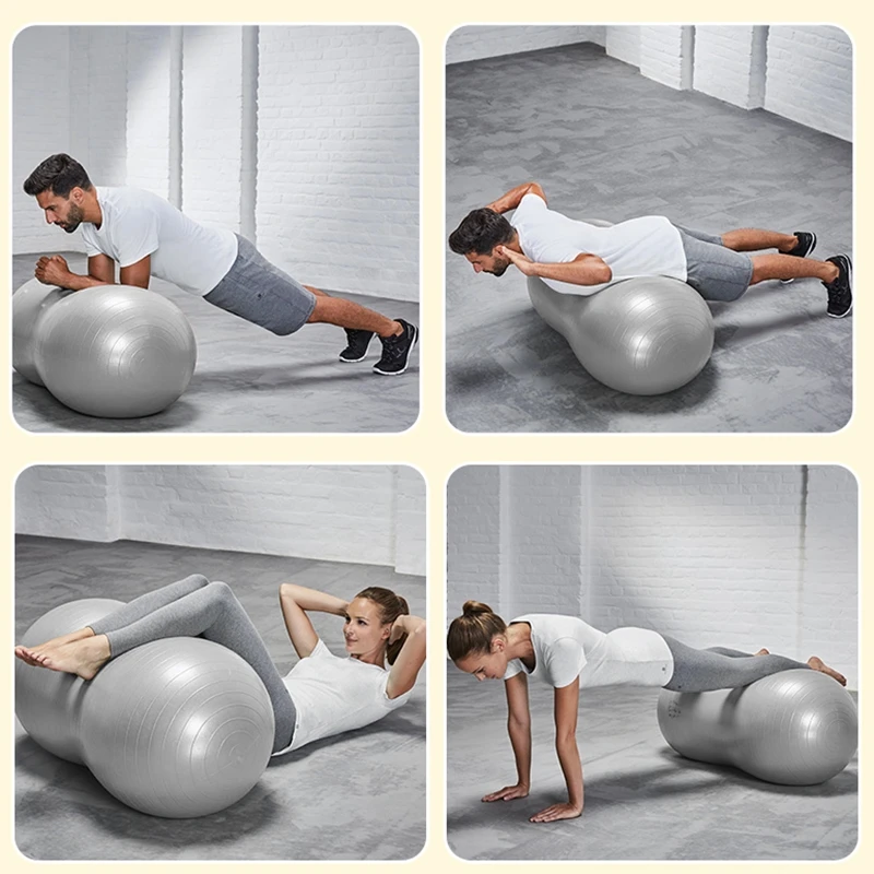
Inflatable PVC Anti Burst Gym Exercise Peanut Yoga Ball 