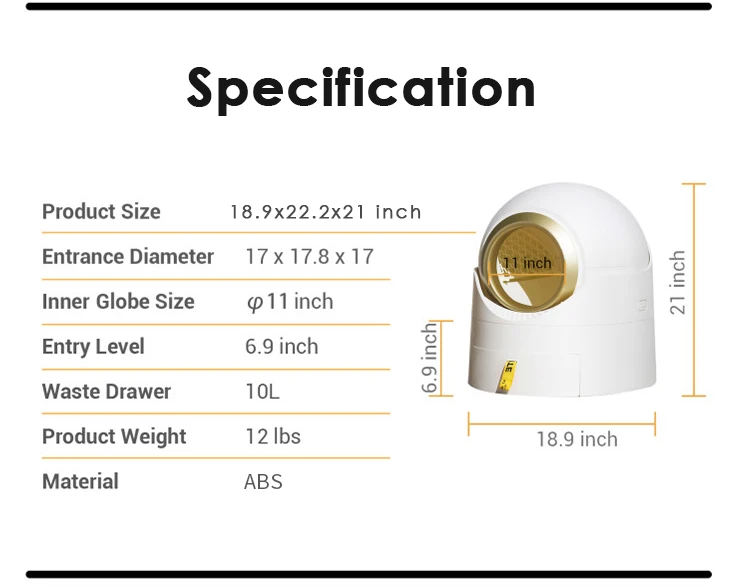 Semi-automatic Shovel Excrement Tools Drawer Cat Litter Box Intelligent Cat Toilet