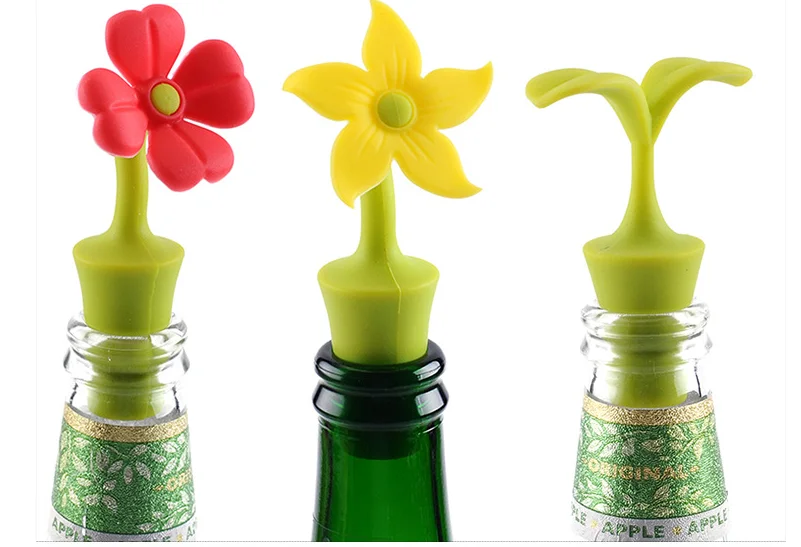 GOURMAID Sealed Silicone Lid Wine Bottle Plug Stopper Wine Bottle Stoppers Bottle Cap
