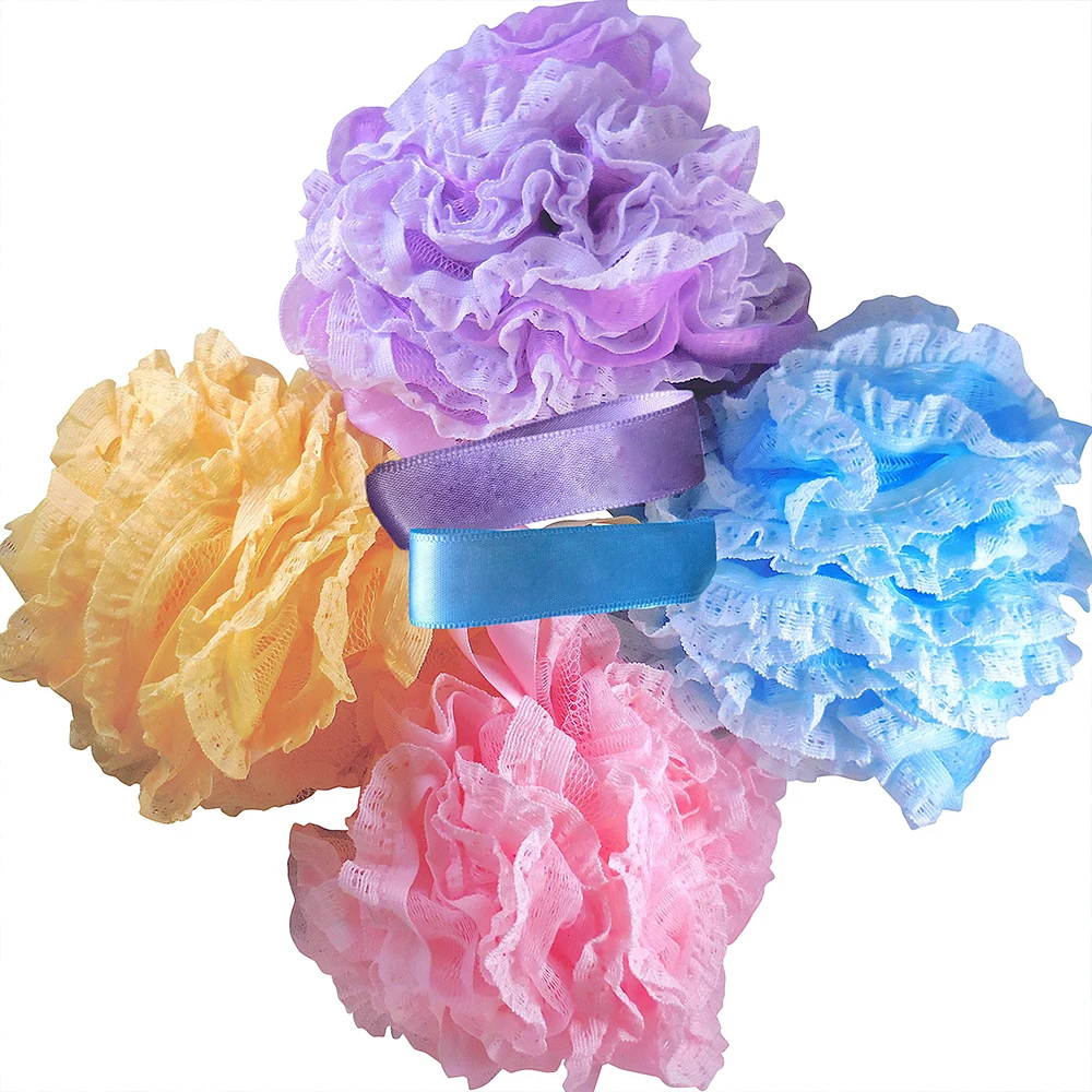 Super Soft Bath Shower Ball Loofah Exfoliating Sponge of Hot Sales Bath Supplies