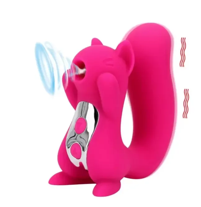 Amazon hot sale squirrel shape women clitoris stimulator  adult products massager  female vibrator