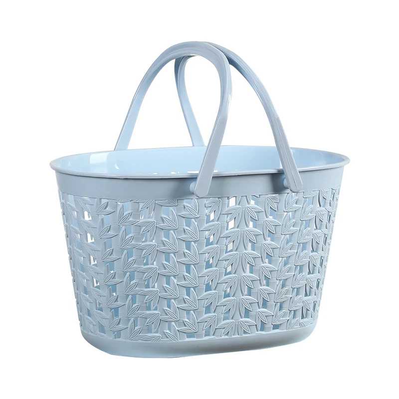 Wholesale Plastic Woven Laundry Picnic Shopping Wire Storage Wicker Picnic Basket