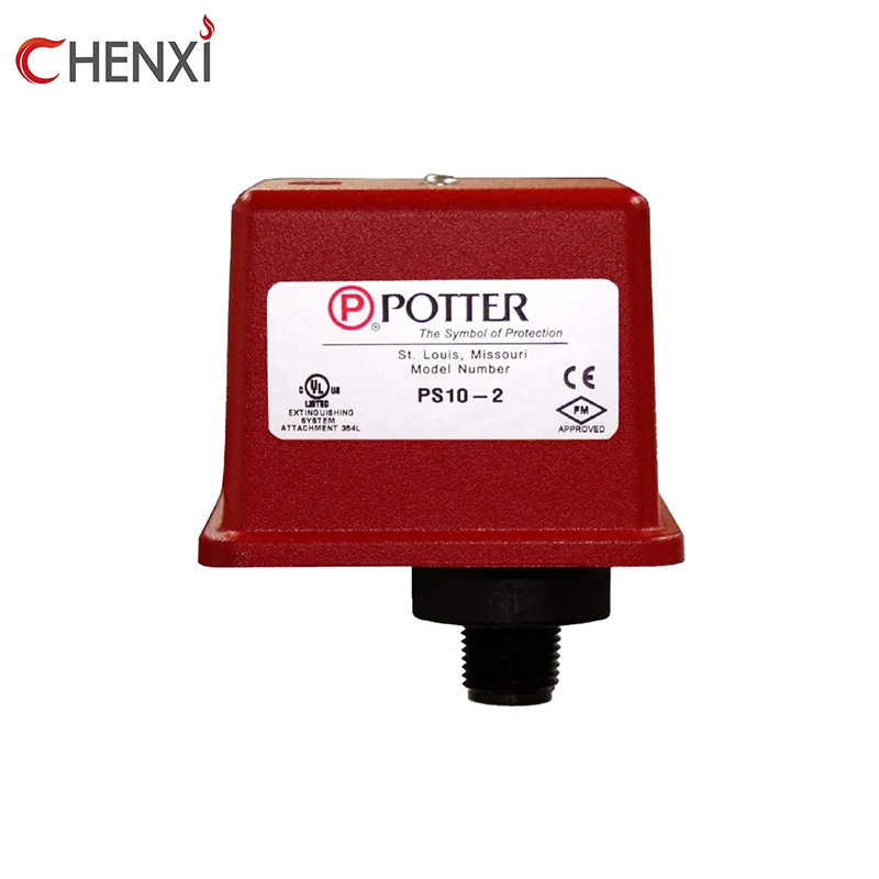 UL FM CE standard  high quality POTTER PS10 pressure waterflow switch for sale