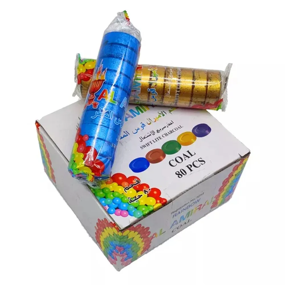 10pcs/roll hookah charcoal fast burn coal wholesale hookah charcoal
