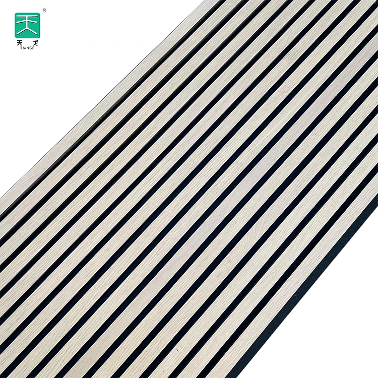 TianGe Akupanel Diffusion Wooden Veneer 3 Sided Sound Proof Ceiling Adhesive 25Mm Acoustic Panel