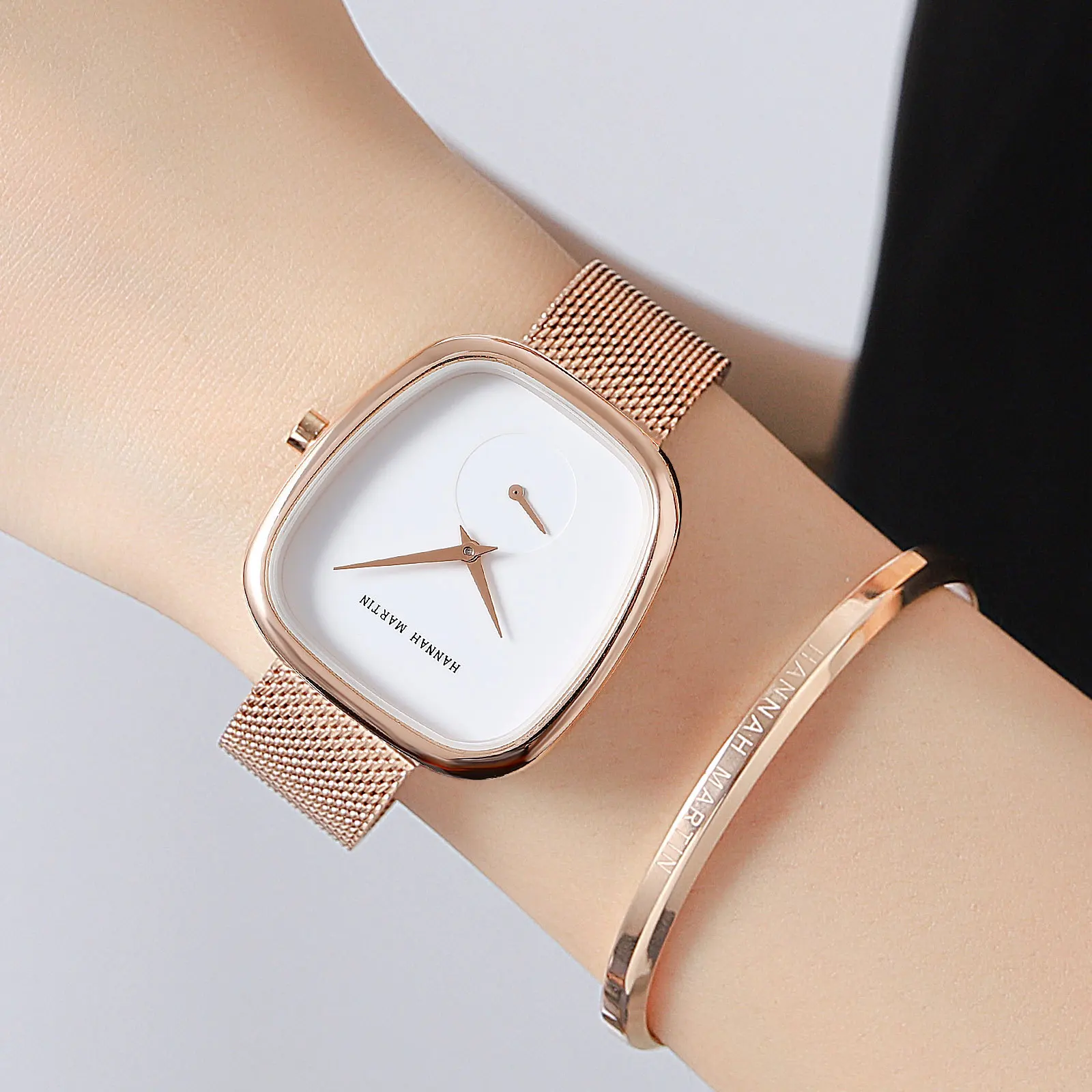 Hannah Martin 1251 Chronograph 3ATM life waterproof quartz watches ladies women elegant and intellectual style