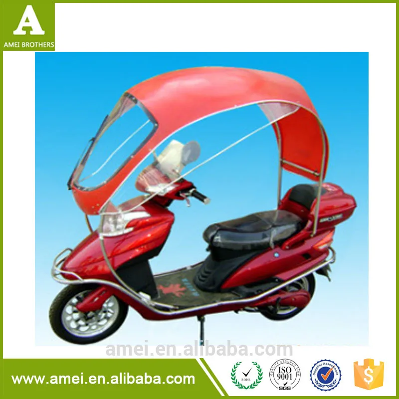 Plastic transparent motorcycle roof canpony for 3 wheel motorcycle customize roof