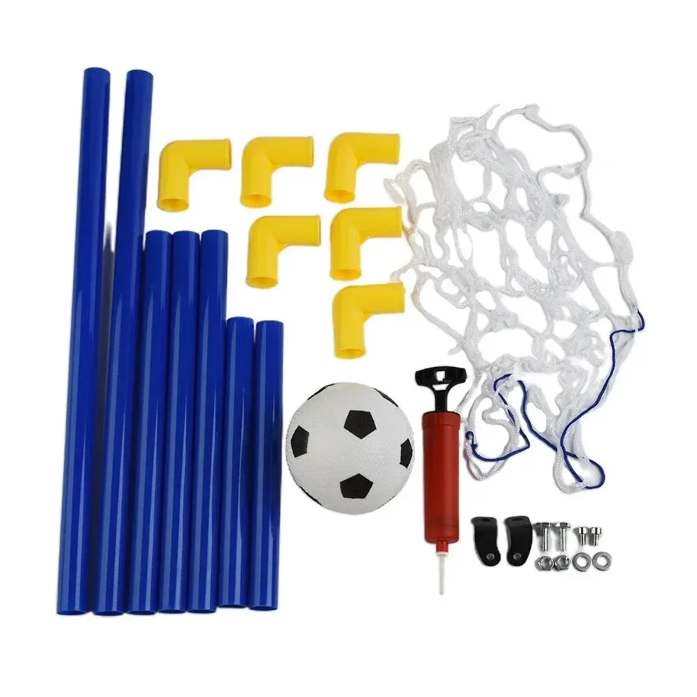 Mini Indoor Outdoor Folding Soccer Goal Net Plastic Football Post Frame Set Inflatable Kids Sport Toys for Training Team Games