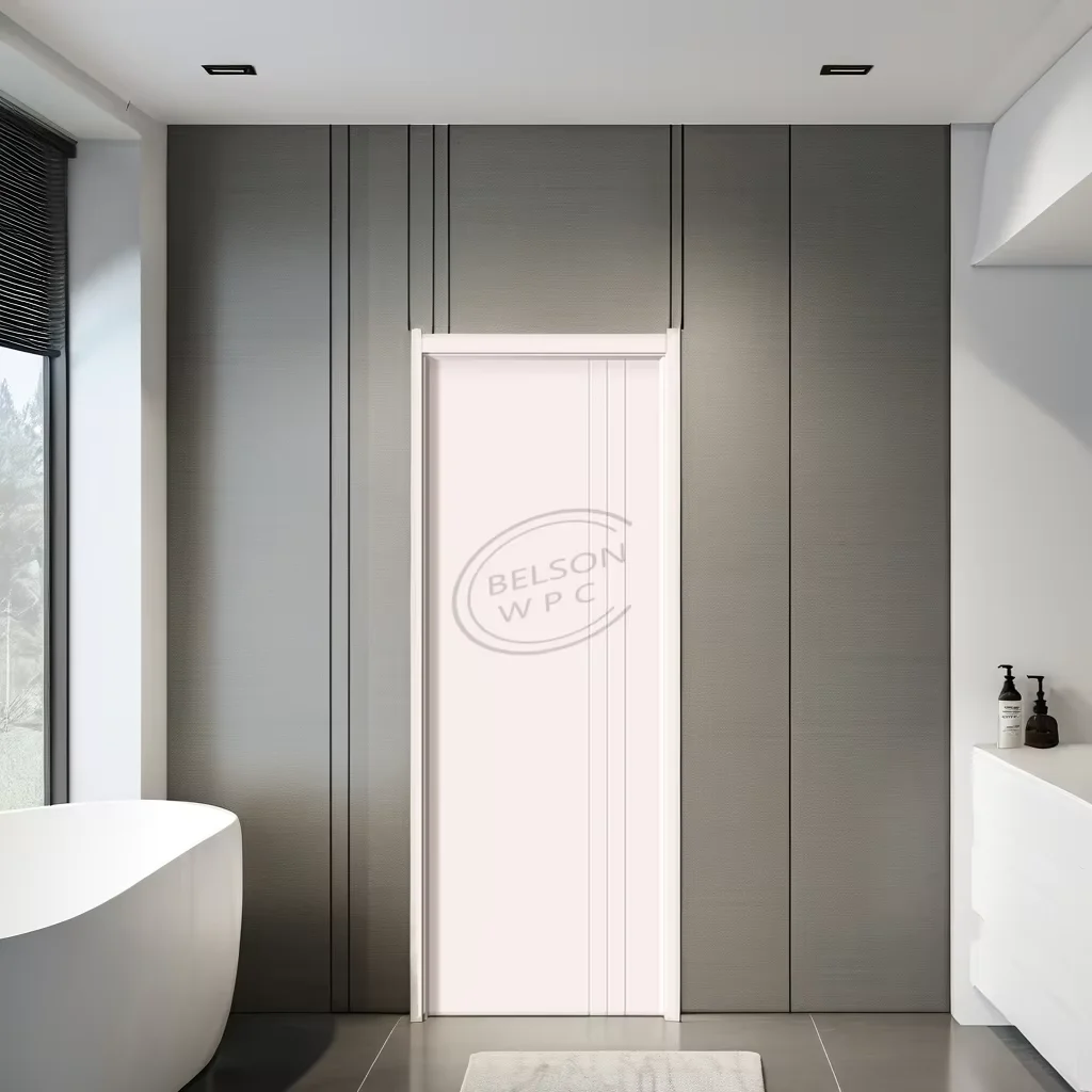 Belsonwpc Modern Interior Full WPC Hollow Slab Doors UV+Premier 3 Times Painted Factory Price Supply for Bedroom Villa Huangshan