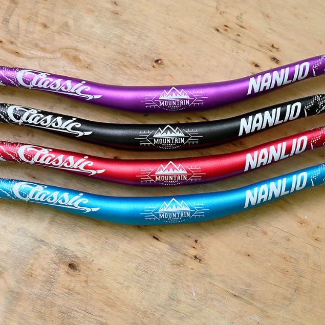 NANLIO Bicycle Handle 31.8x720 780mm Aluminum Alloy Mountain Bike Swallow Shaped Riser Handle Bar Bicycle Parts