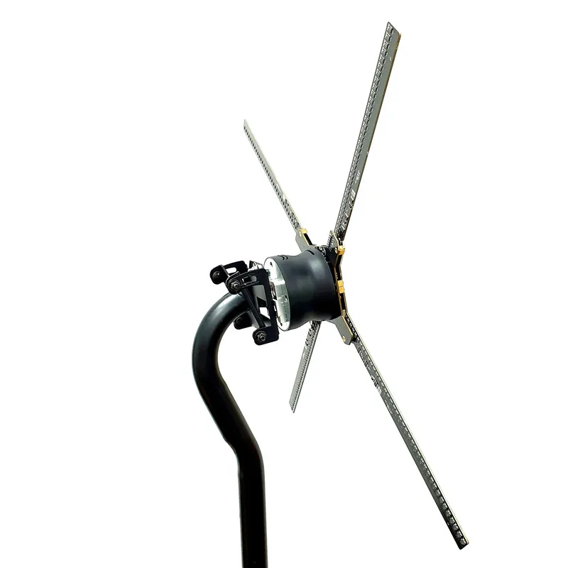 high brightness HD outdoor display 75 3d led Holographic fan Advertising 3d Projector Led