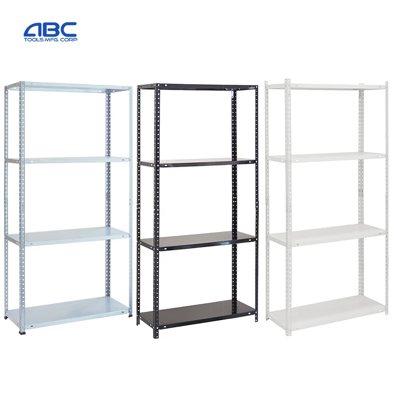 Rack Besi Biru Kuning 2 in 1Rak kukuh Rak Besi Bertingkat Blue Orange Boltless Slotted Office Rack