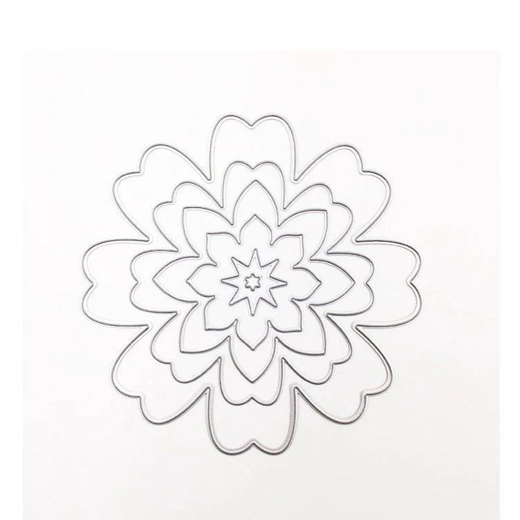 Hot Selling Cut Heart Custom Metal Dies Scrapbooking Die Cutting Stencil