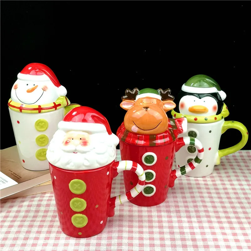 Feiyou custom Ceramic Christmas mugs personality holiday gift mugs Santa for children