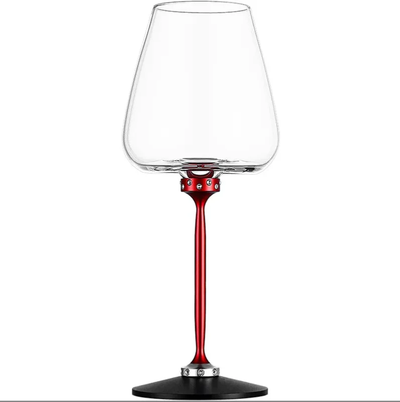 Роскошные подарки стеклянная посуда вращающийся Забавный бокал из алюминиевого хрустального стекла гравитационное стекло автоматическое Декантирование бокала для вина