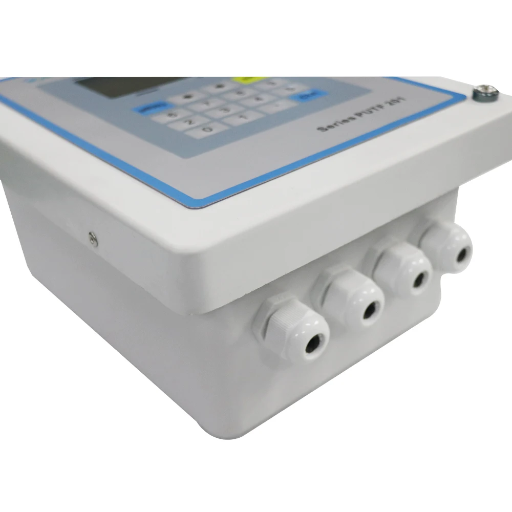 Digital LCD Display Flowmeter Price RS485 Modbus Clamp On Ultrasonic Flow Meter