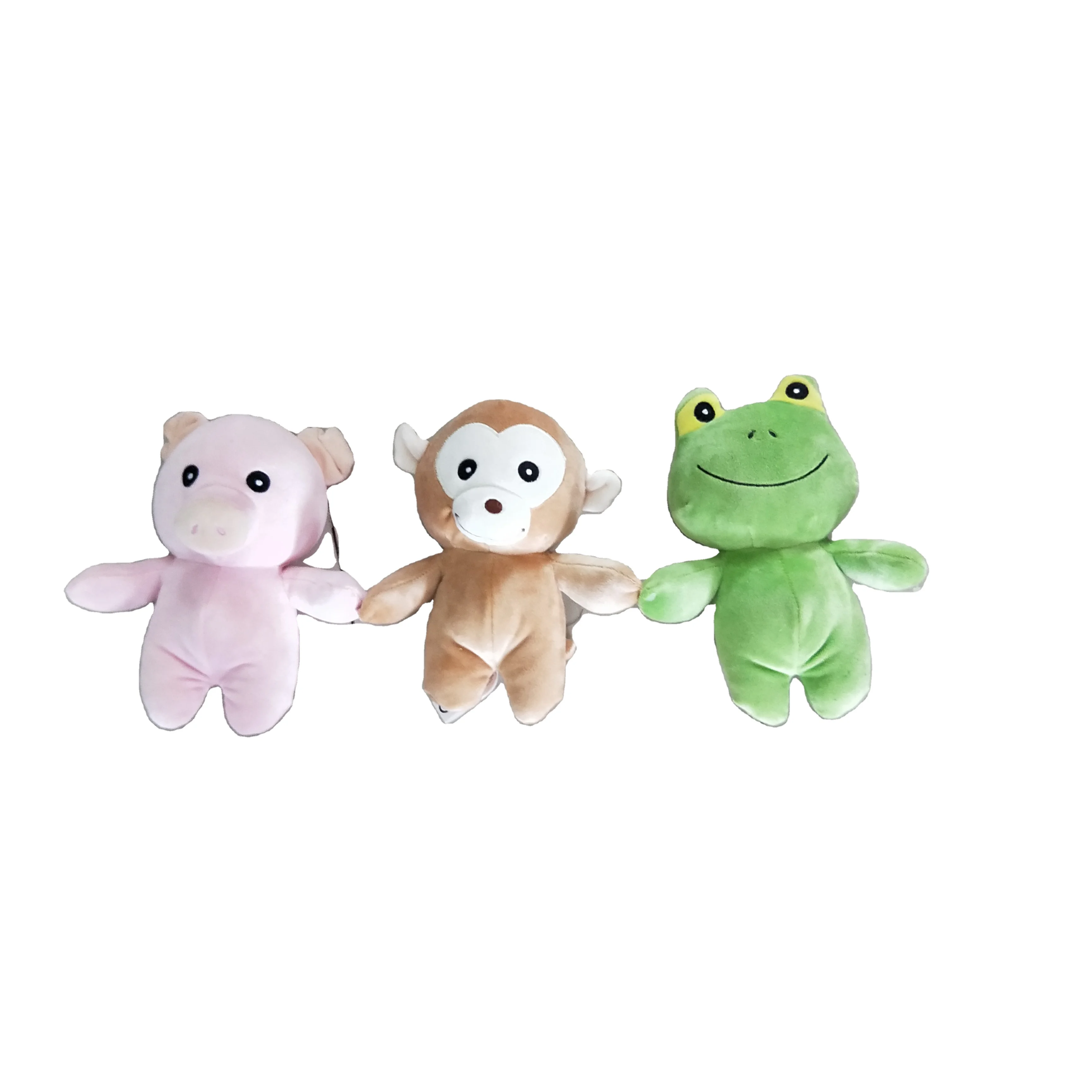 plush baby toys for plush pig, frog, cat and ladybug