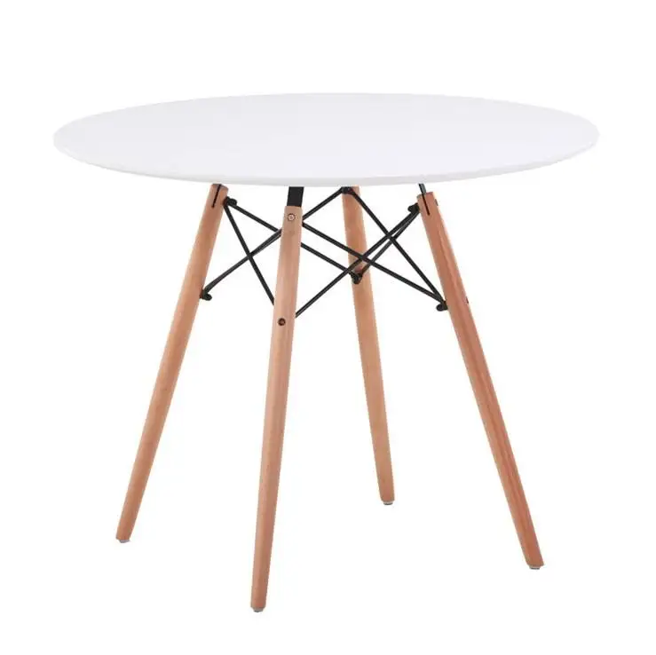 Household balcony Nordic round table and chair set simple leisure dining coffee shop table