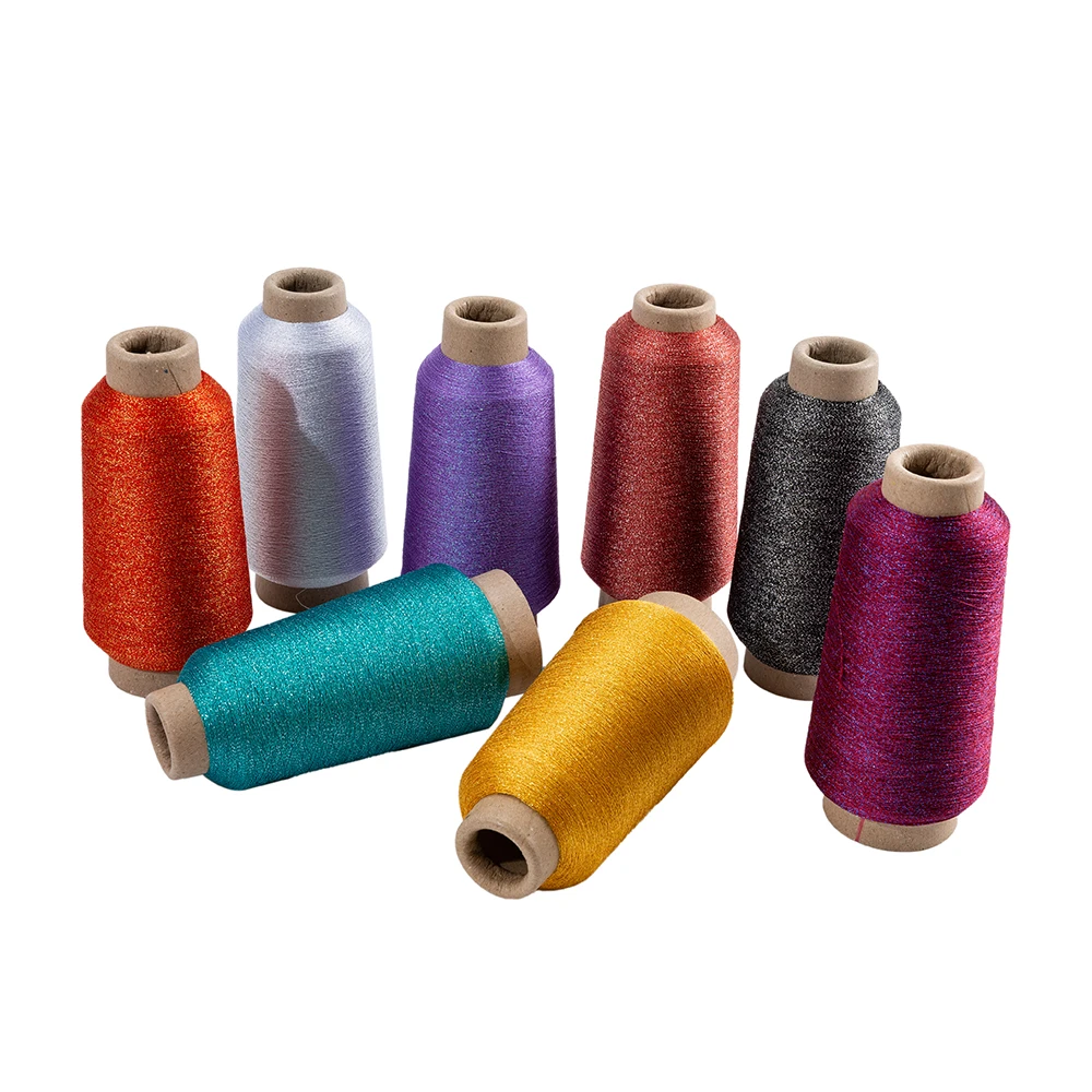 Factory Wholesale Customized Colorful MH Type Nylon Weaving Thread Knitting Machine Metallic Yarn