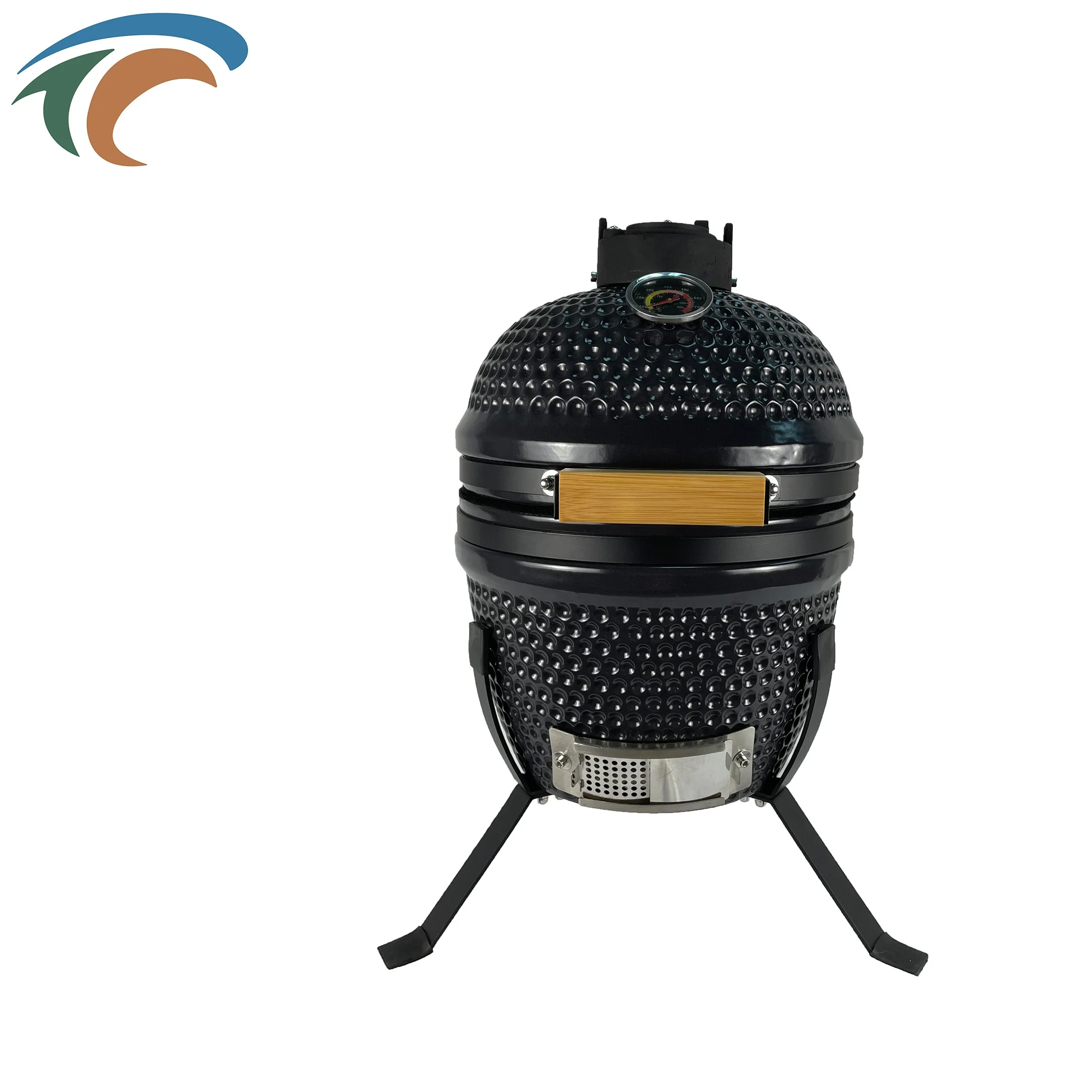 China Manufacturer Large Rotating Clay Oven Vertical Bbq Kamado Outdoor Ceramic Grill