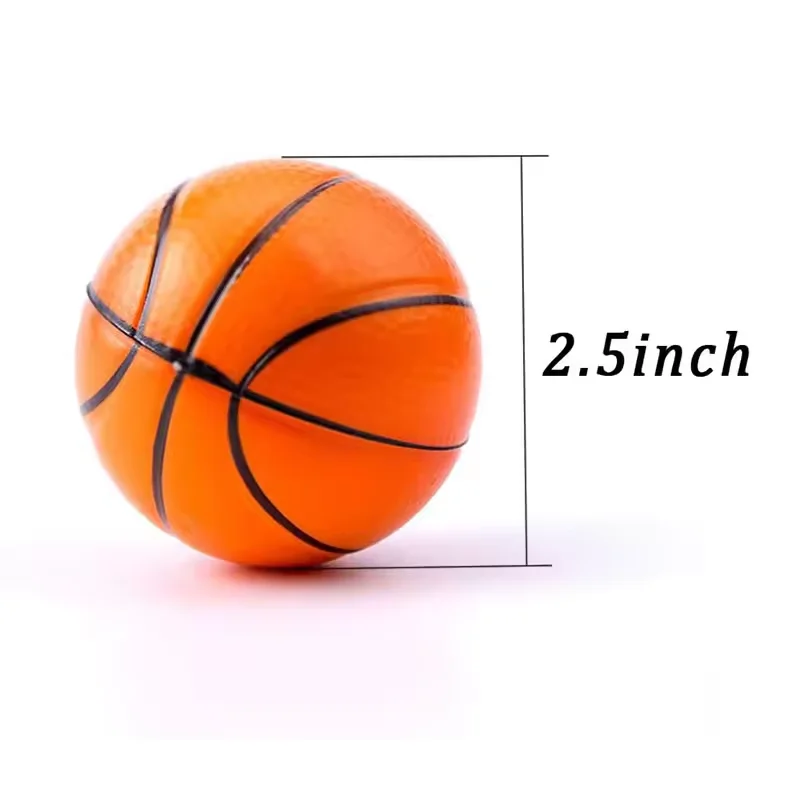 Custom Basketball Stress Ball Mini Foam Squeeze Sports Ball Kids Toy Stress Anxiety Relief Balls for Theme Party