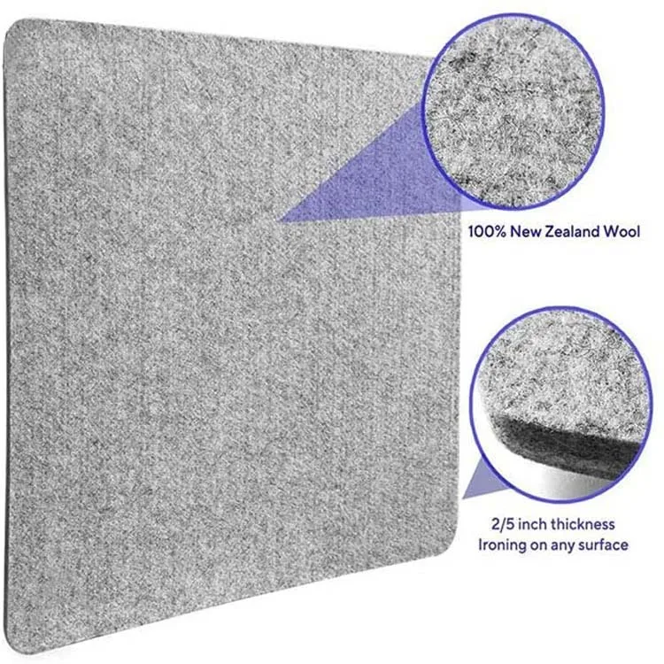 New selling lightweight wear-resistant clothes finishing home laundry room can be customized wool ironing mat