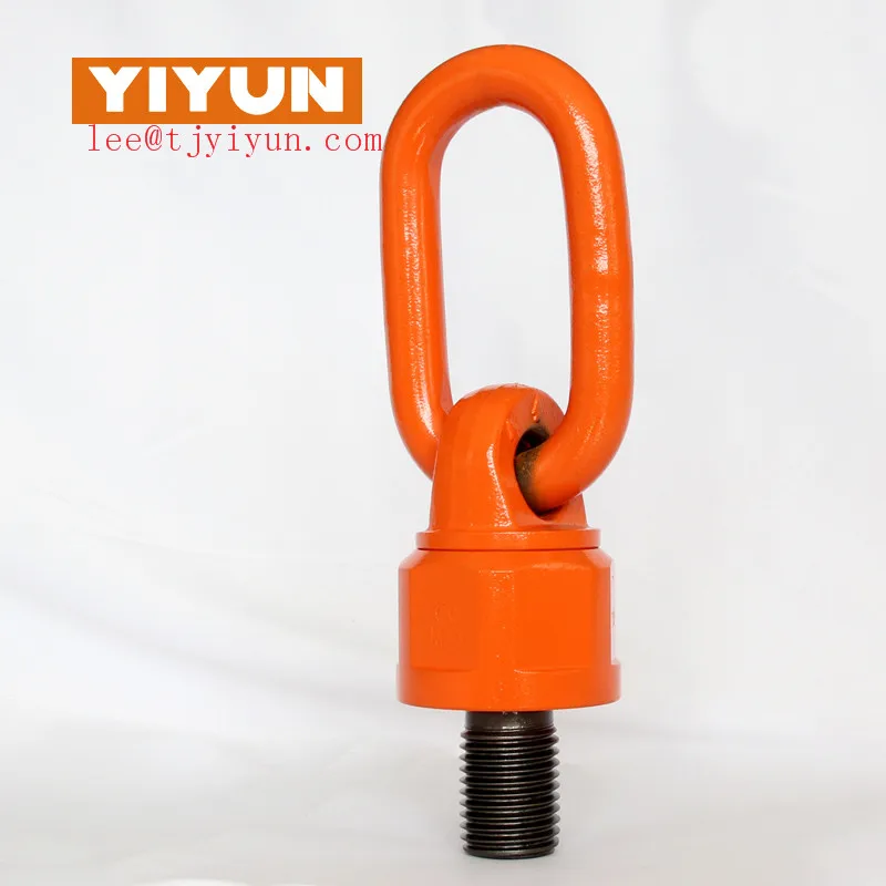 G80 New parts 13/4-5 UNC vlbg hoist ring swivel joint is g80 stainless steel chain swivel side pull hoist ring