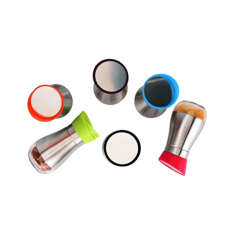 Шейкер для перца и соли новой формы, кухонные аксессуары с рукавом из нержавеющей стали