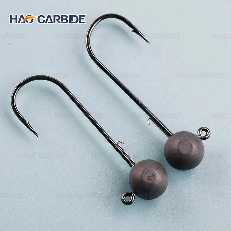 Non Chip Oxide Black 1.8g to 28g Tungsten Ball Jig Head Round Jig Head