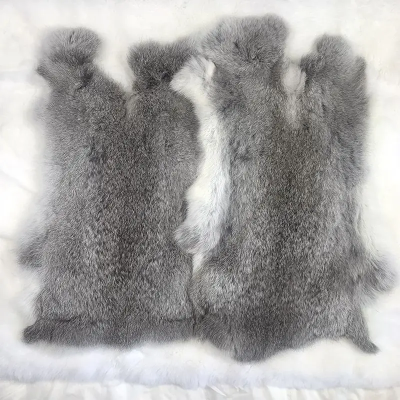 China Supplier Top Quality Real Rabbit Fur Natural Rabbit Skin Rabbit Skin Price With Factory Price