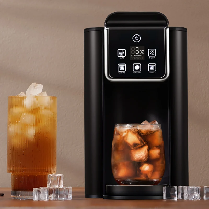 Coffee Maker Hot Iced Coffee Machine for K-Cup Pods & Ground Coffee 6 to 14 oz Brew Sizes 50 oz Removable Water Tank