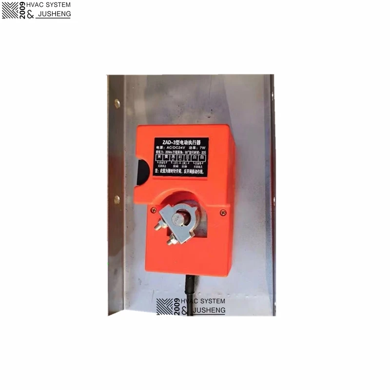 JuSheng HVAC Ventilation 70 Degree Automatic Motorized Electric Motor Fire Damper