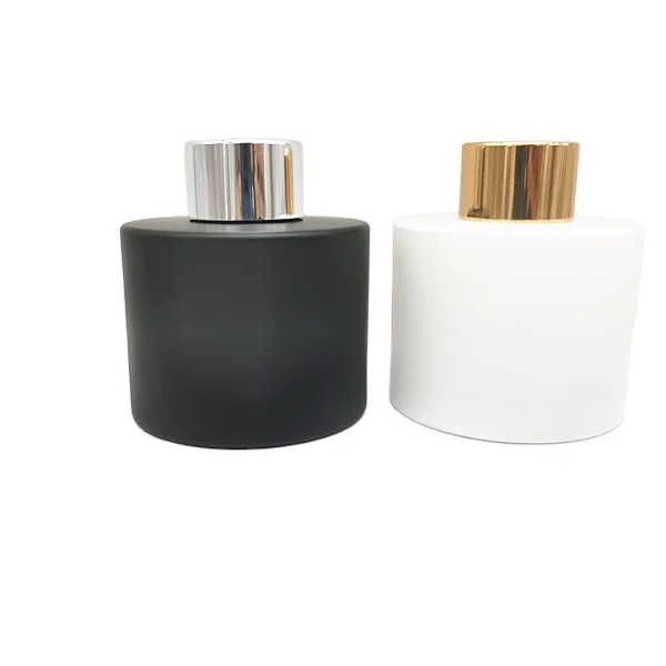 black luxury glass reed  aroma diffuser bottles white 100ml 50 ml