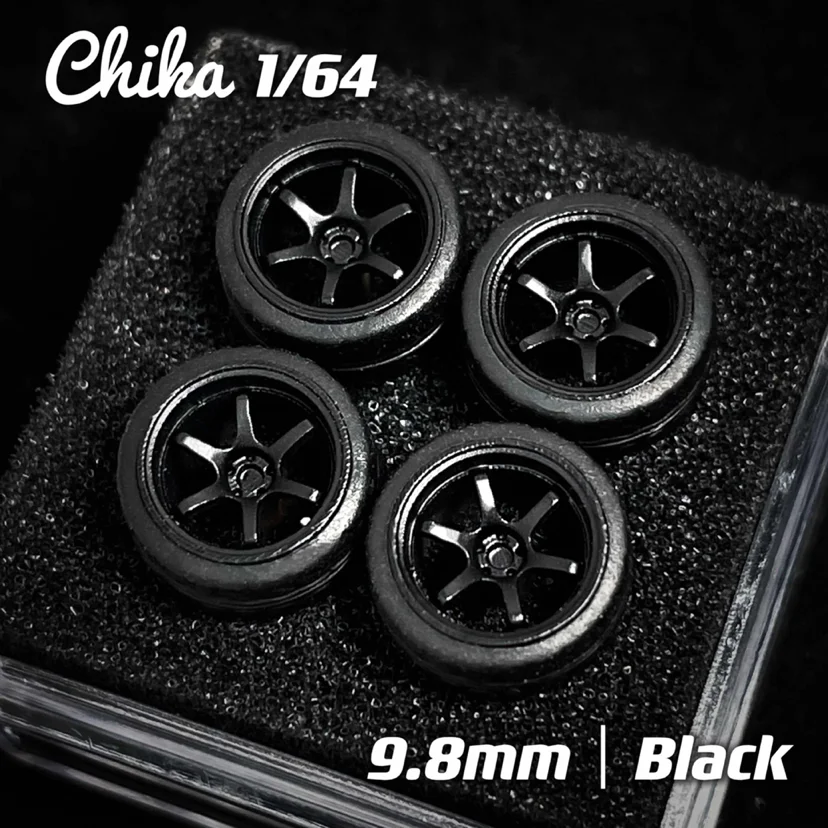 Nabes Chika Wheels  BBS RS / Supper RS Stance Rubber Tires for 1:64 Model Car