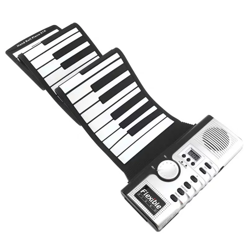 88-Keys Portable Electronic Organ Roll-Up Piano