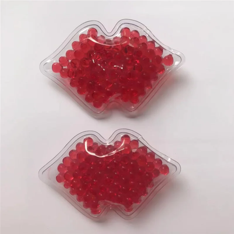 2021 New product Lip Ice Pack Factory Hot Cold Lip Shaped Gel Ice Pack For Plastic Surgery