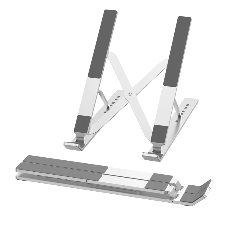 2021 Новое поступление простая конструкция металлик прочная подставка для ноутбука Подставка для ноутбука планшета стол Регулируемая Складная подставка для ноутбука