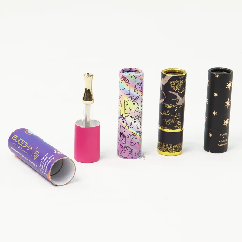 paper lip balm custom packaging tubes for powder pre roll with ribbon parchment posters thermocouple kraft tube