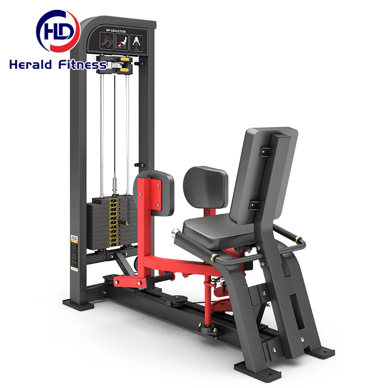 Source Factory Indoor Strength Training Pin Loaded Heavy Duty Commercial Exercise Machine Iso-Lateral Abductor For Gym Centre